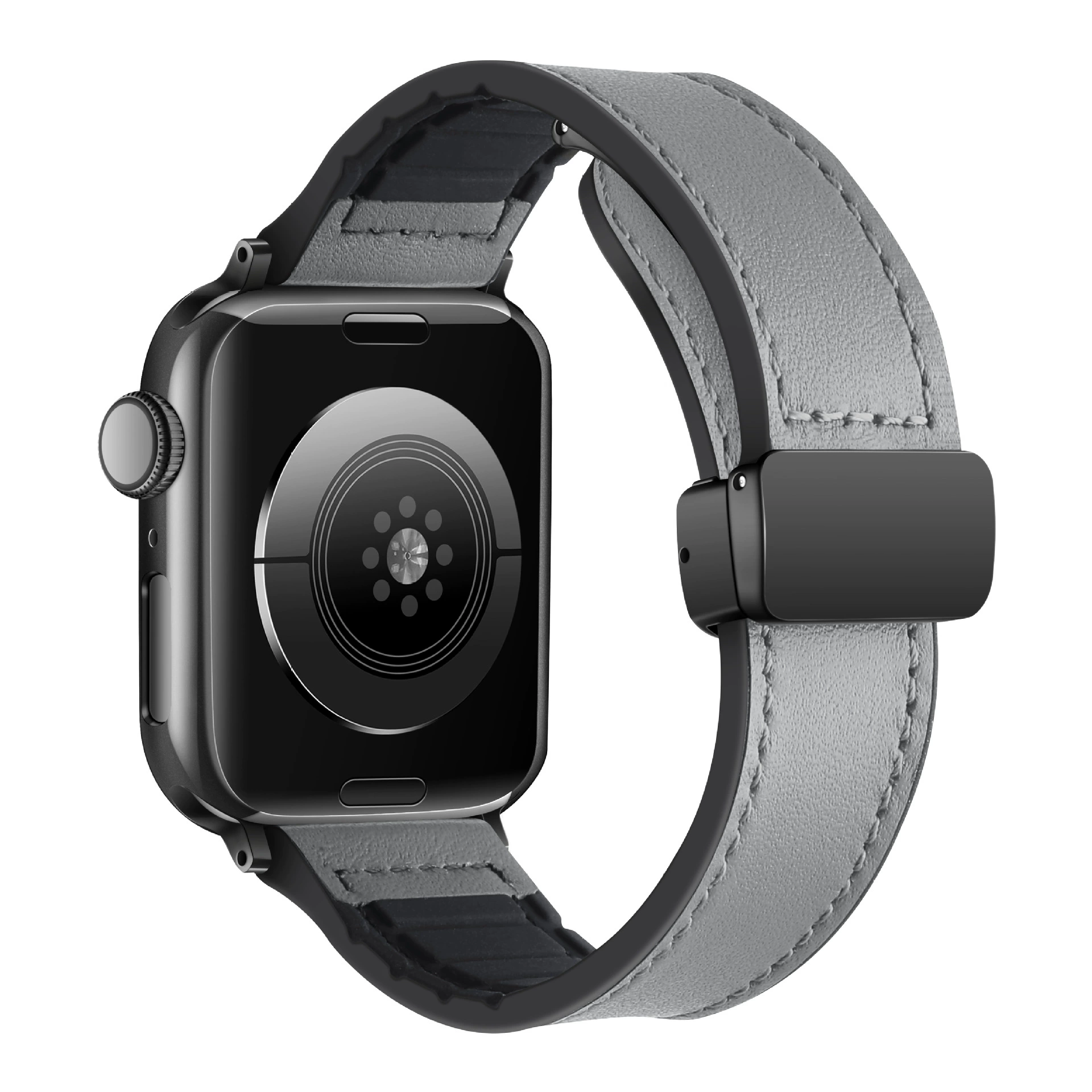 Silicone Magnetic Leather Strap For Apple Watch