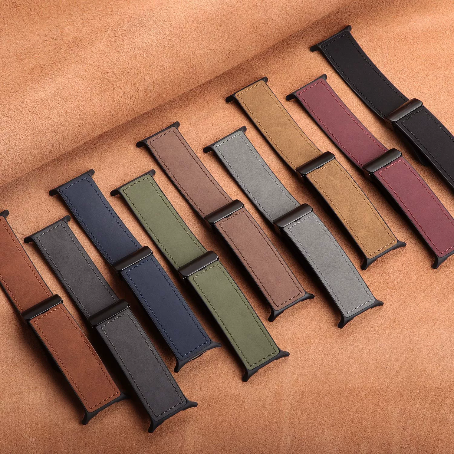 Silicone Magnetic Leather Strap For Samsung Samsung Galaxy Watch