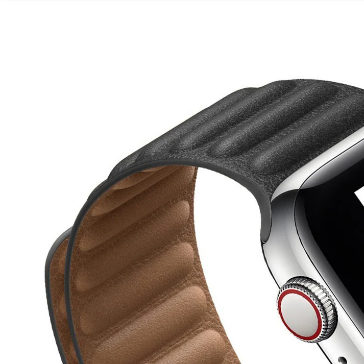 Magnetic Leather Link Band For Apple Watch