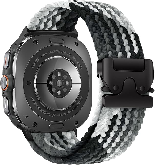Nylon Braided Band For Samsung Galaxy Watch Ultra 8// 7 /6 / 5 / 4