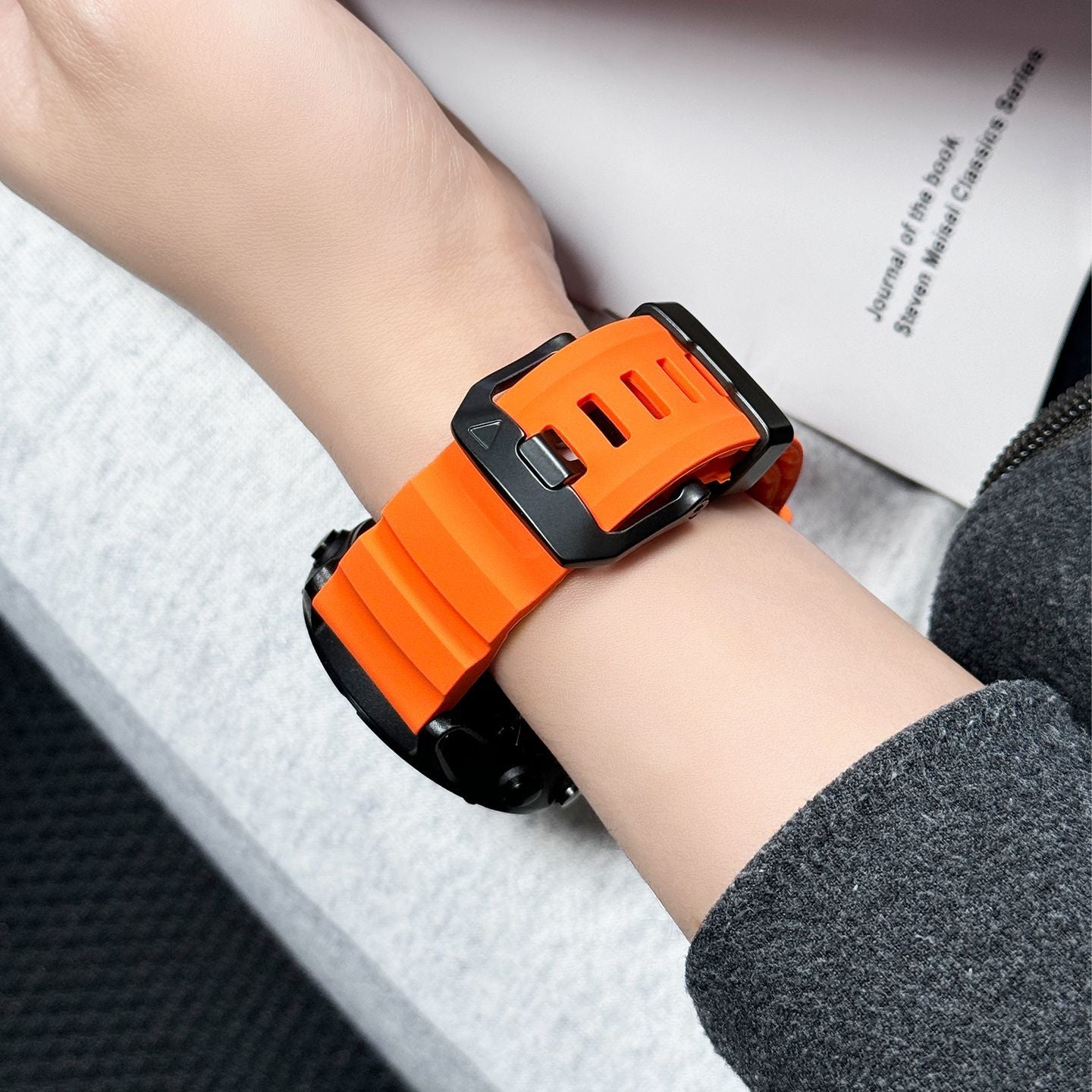 Super Titan Sport Silicone Band For Garmin Fenix 8 7 7X 6