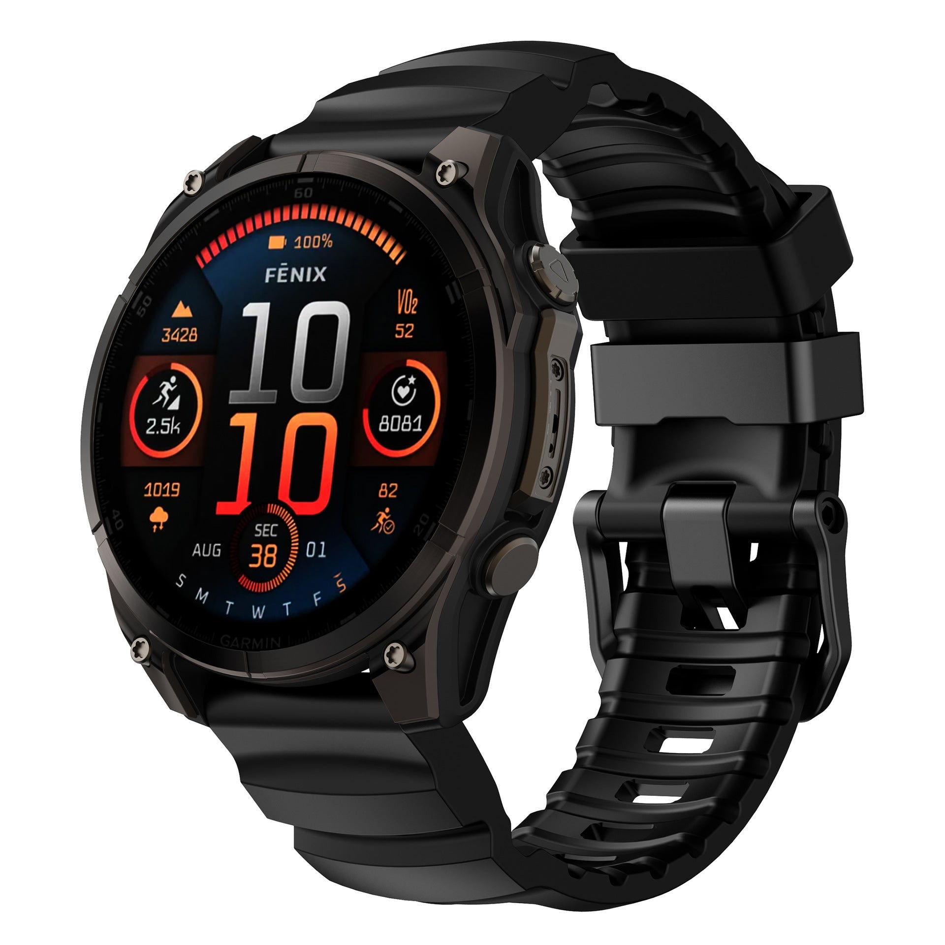 Super Titan Sport Silicone Band For Garmin Fenix 8 7 7X 6
