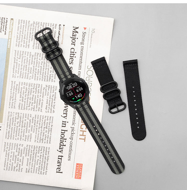 Oval Buckle Design Nylon straps For Venu 3/Venu 2/Forerunner245/255/265