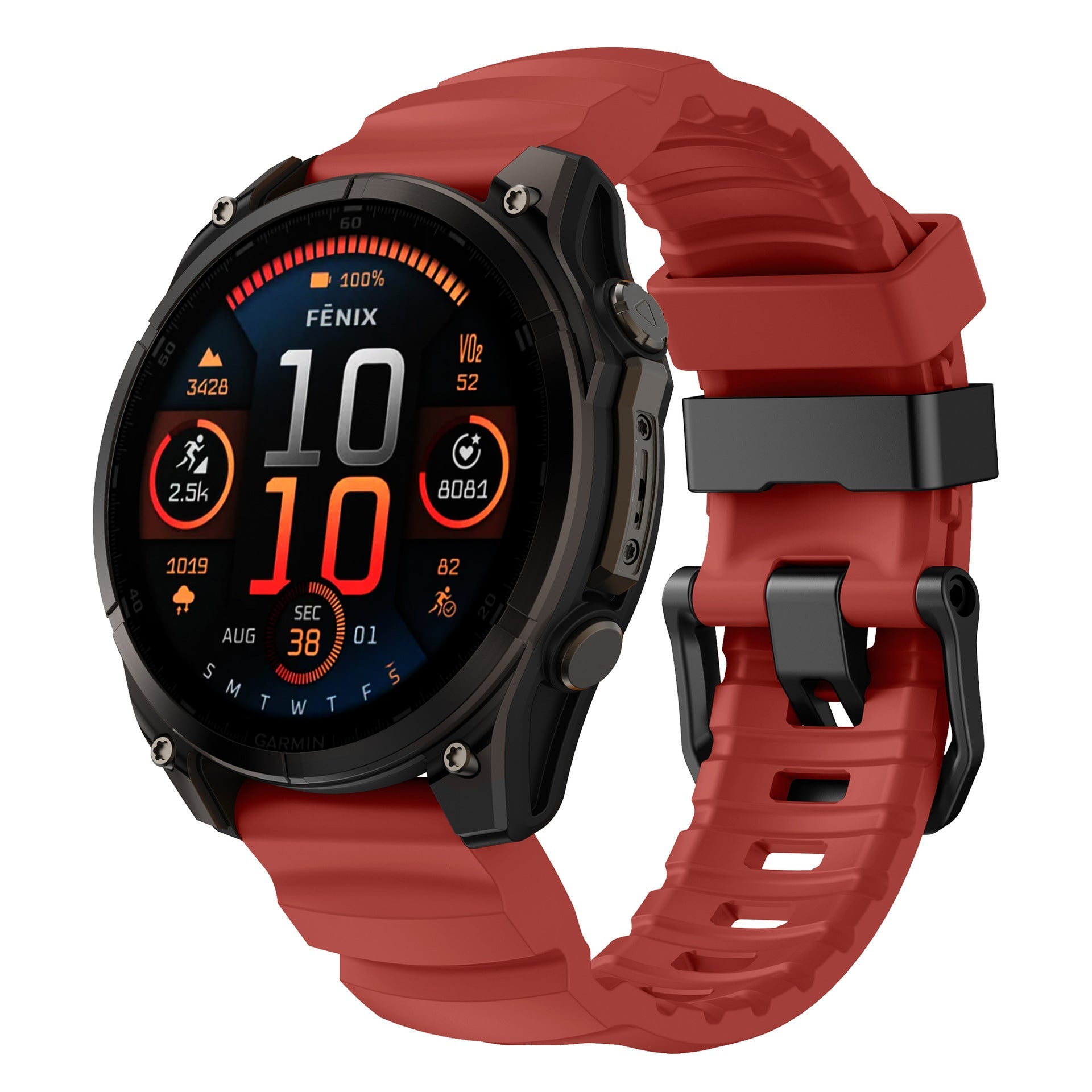 Super Titan Sport Silicone Band For Garmin Fenix 8 7 7X 6