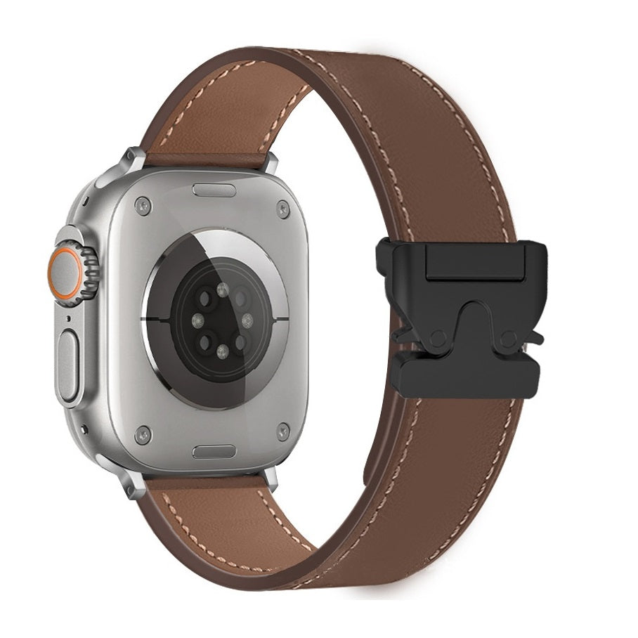 Magnetic Buckle Leather Band for Apple Watch