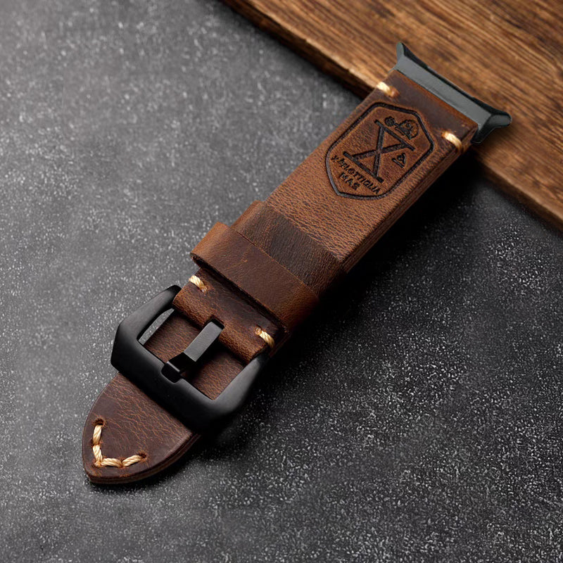 Vintage Leather Band For Samsung Galaxy Watch 8 Classic/Samsung Watch Ultra/ 8 /7/6 /5 Pro/5/4