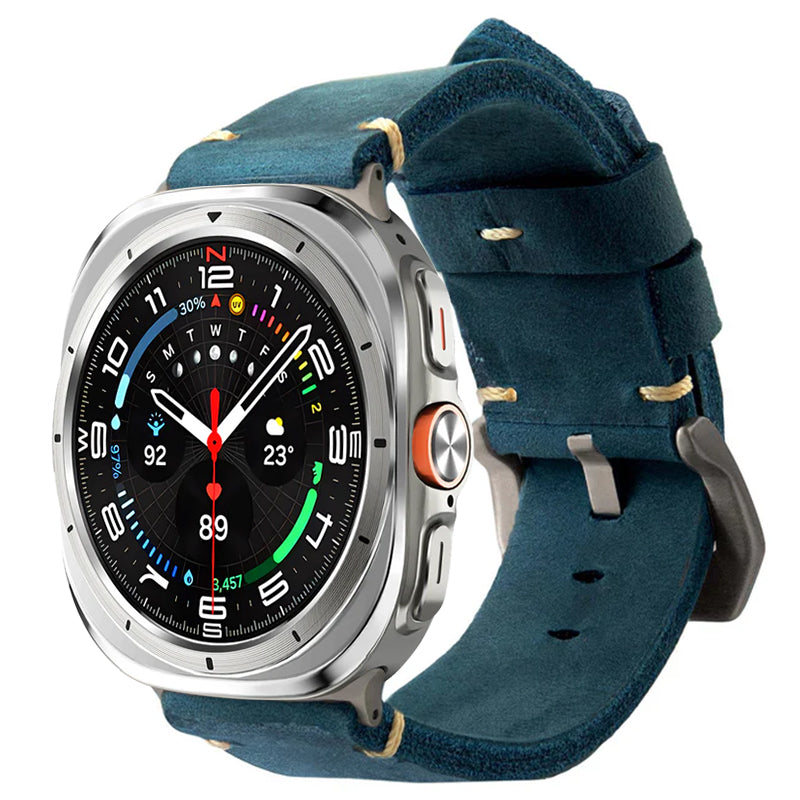 Vintage Leather Band For Samsung Galaxy Watch 8 Classic/Samsung Watch Ultra/ 8 /7/6 /5 Pro/5/4