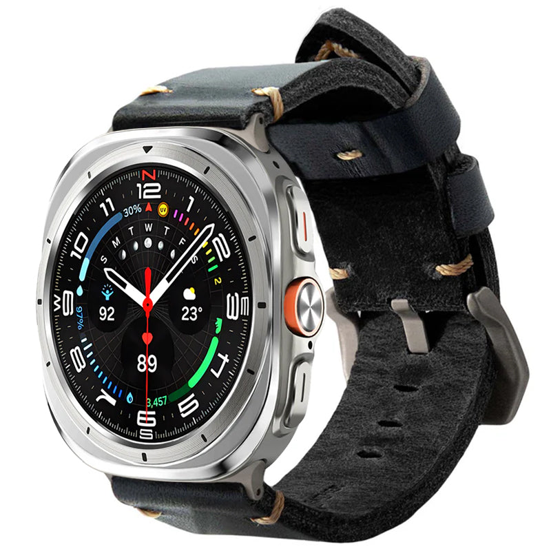 Vintage Leather Band For Samsung Galaxy Watch 8 Classic/Samsung Watch Ultra/ 8 /7/6 /5 Pro/5/4