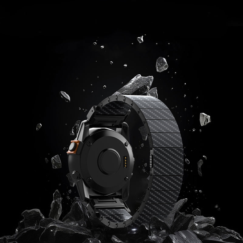 Carbon Fiber Band For Garmin Fenix 8 7X 6X Pro