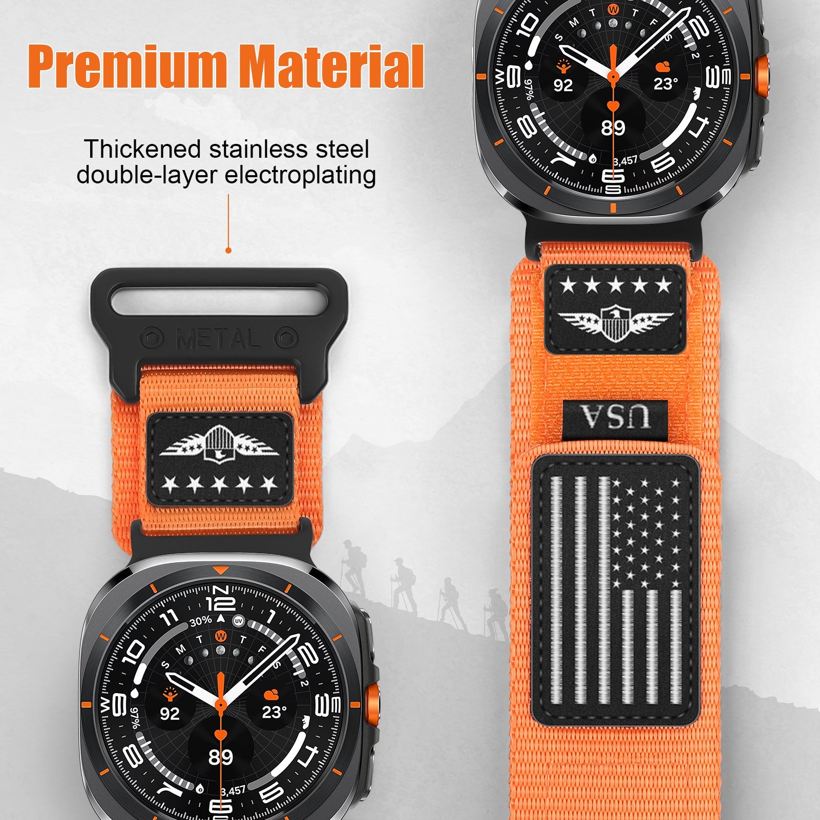 Rugged Nylon Band for Galaxy Watch Ultra Band