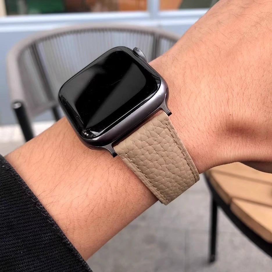 Magnetic Buckle Leather Band for Apple Watch