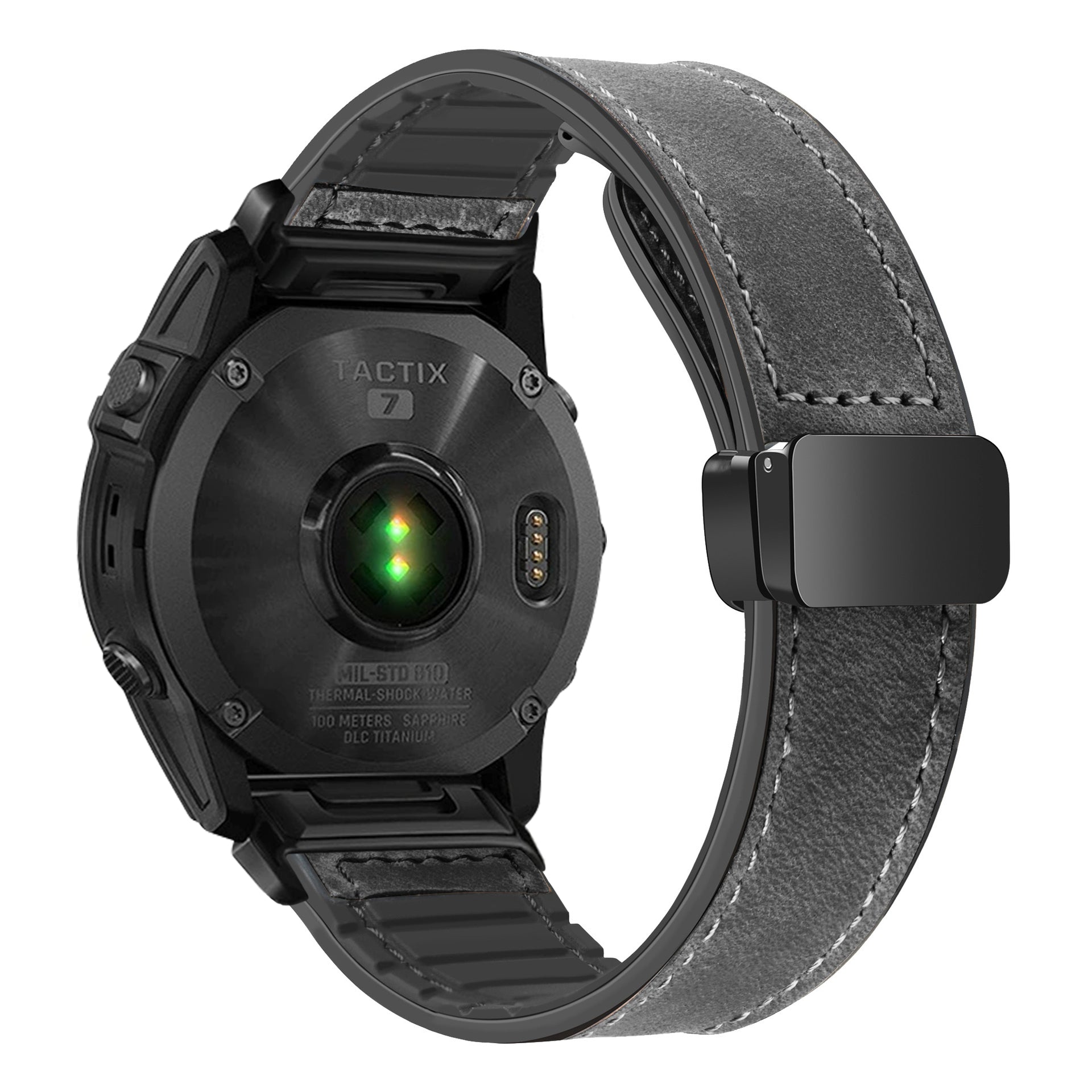 Silicone Magnetic Leather Strap For Garmin