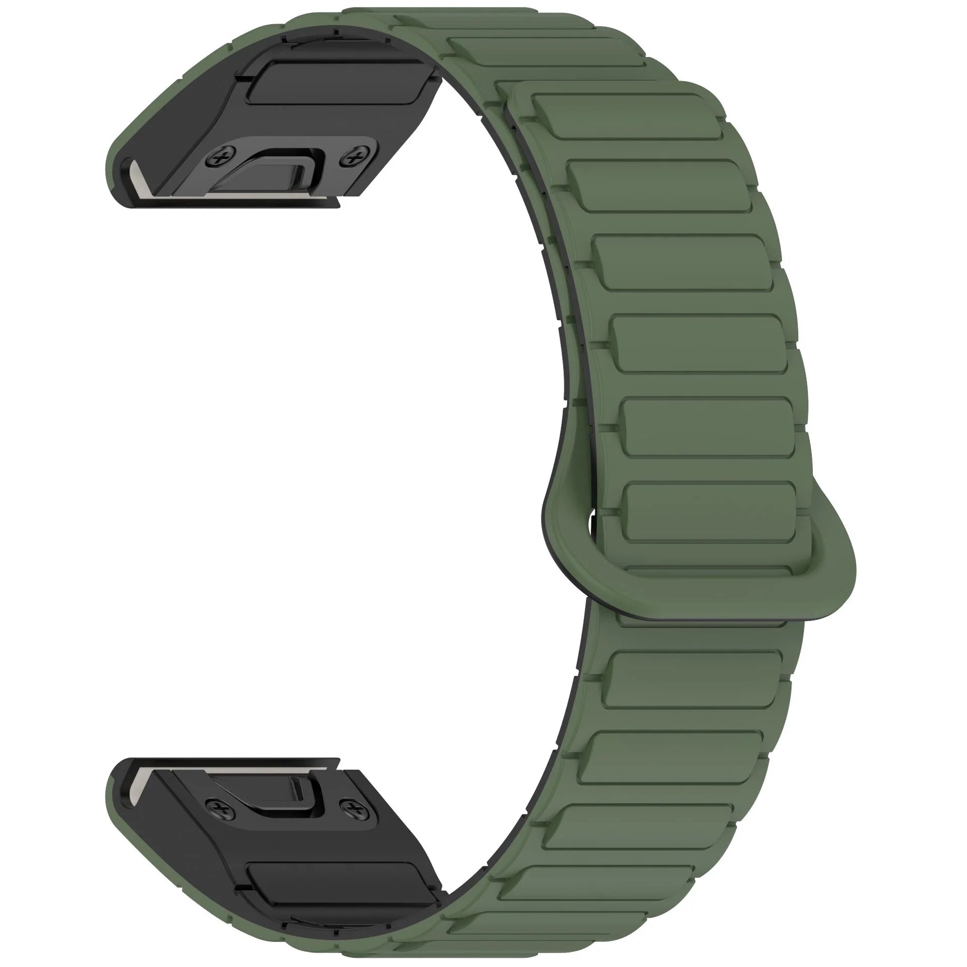 Silicone Magnetic Loop Band For Garmin Fenix 8 5X 6 Pro 6X 7 7X