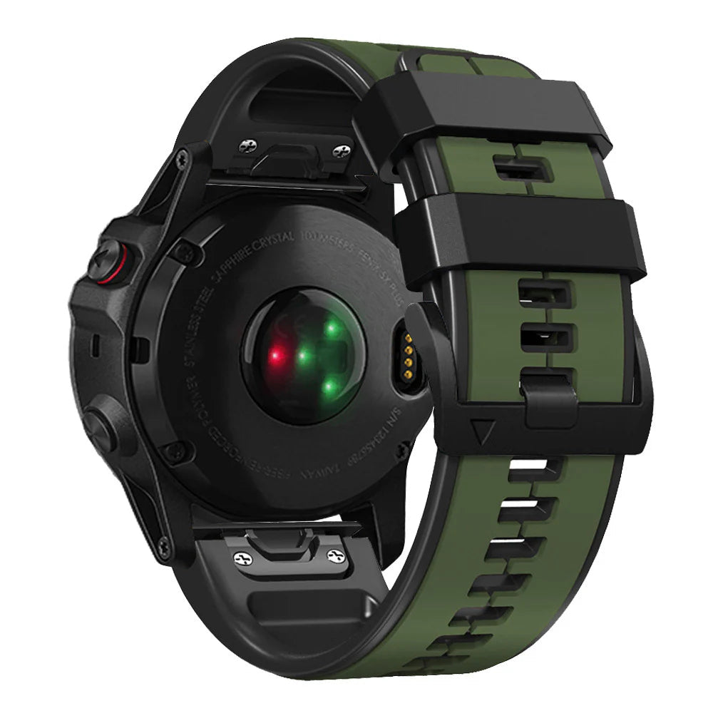 Soft Silicone Strap for Garmin Fenix 8/7X/Fenix 6X 5X