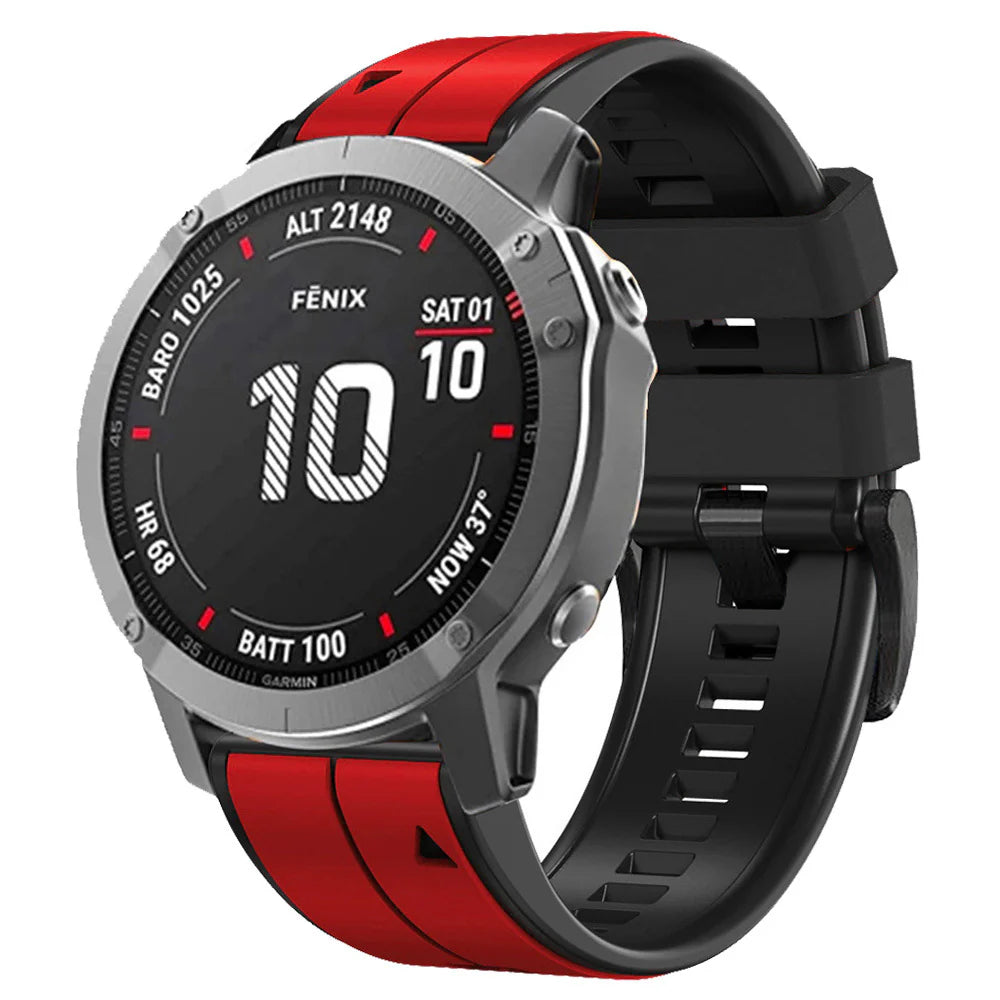 Soft Silicone Strap for Garmin Fenix 8/7X/Fenix 6X 5X