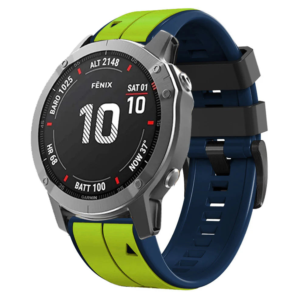 Soft Silicone Strap for Garmin Fenix 8/7X/Fenix 6X 5X