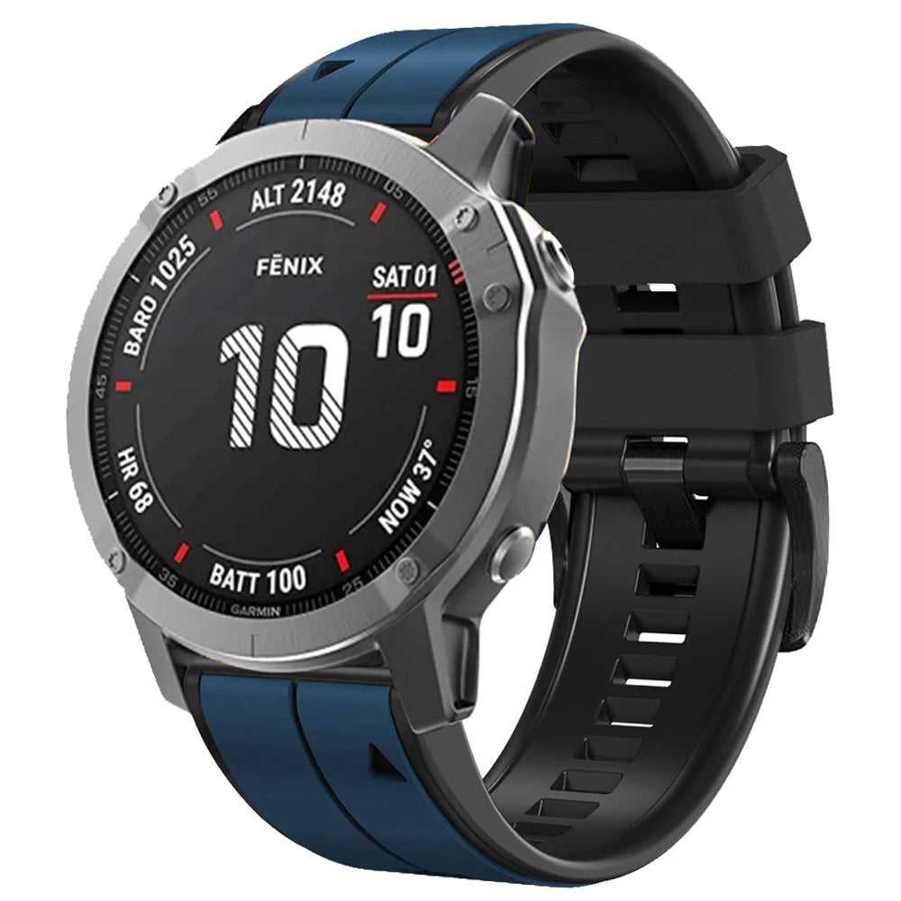 Soft Silicone Strap for Garmin Fenix 8/7X/Fenix 6X 5X