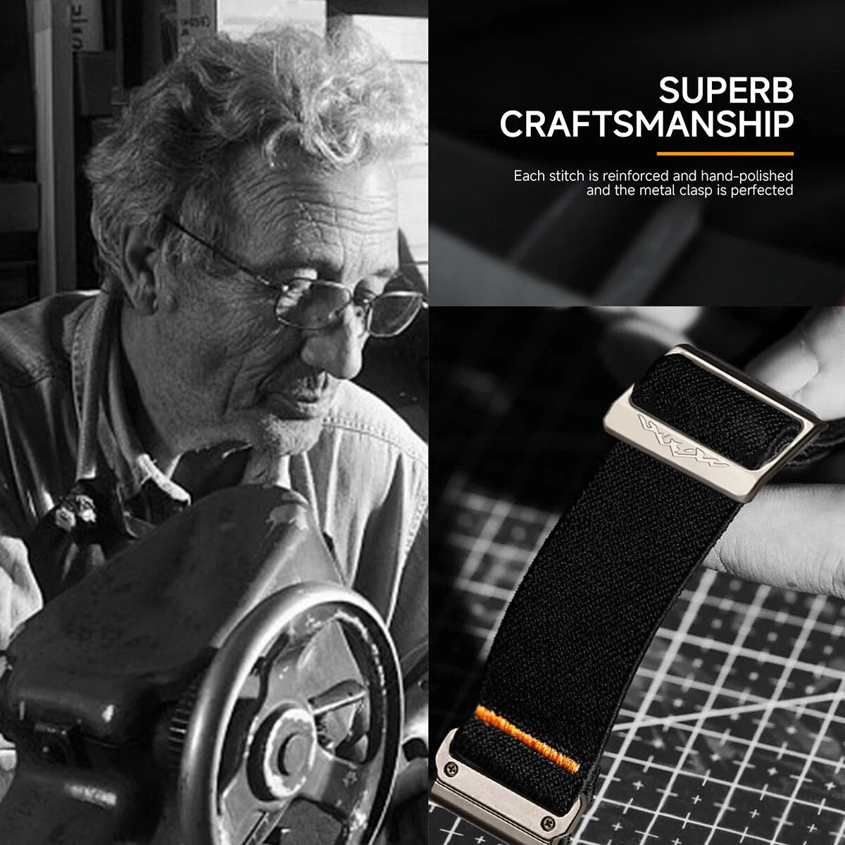 Elastic Nylon Loop Watch Band Strap For Garmin Fenix 8 7X 6 6X Pro 5 5X