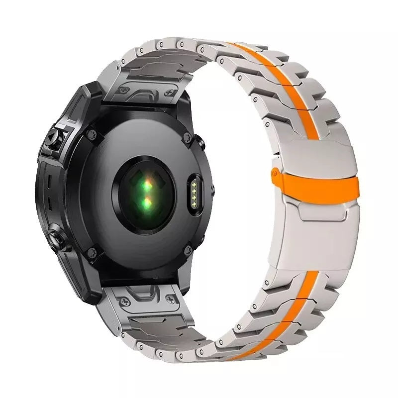 Titanium Watch Band For Garmin Fenix 8 7 7X 6 6X