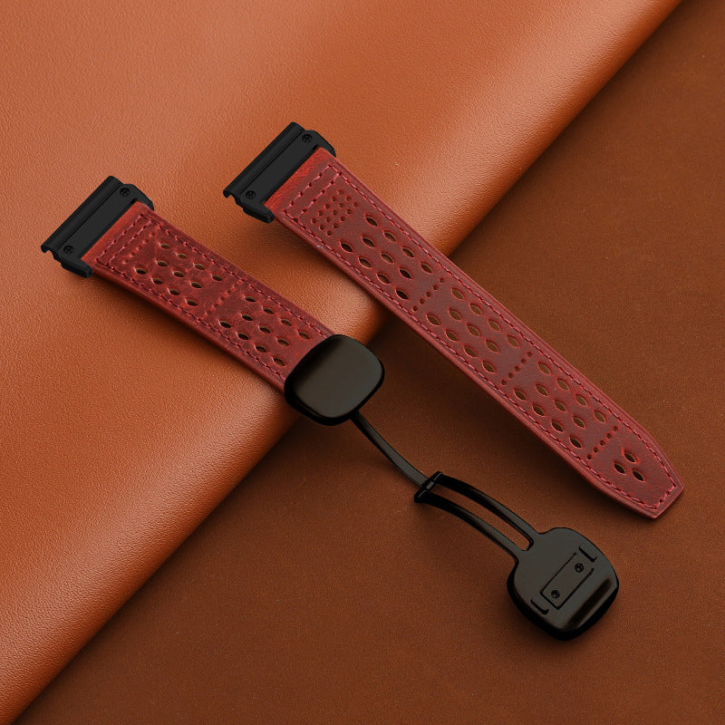 Breathable Leather Strap For Garmin