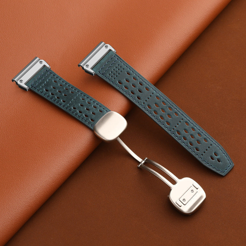 Breathable Leather Strap For Garmin