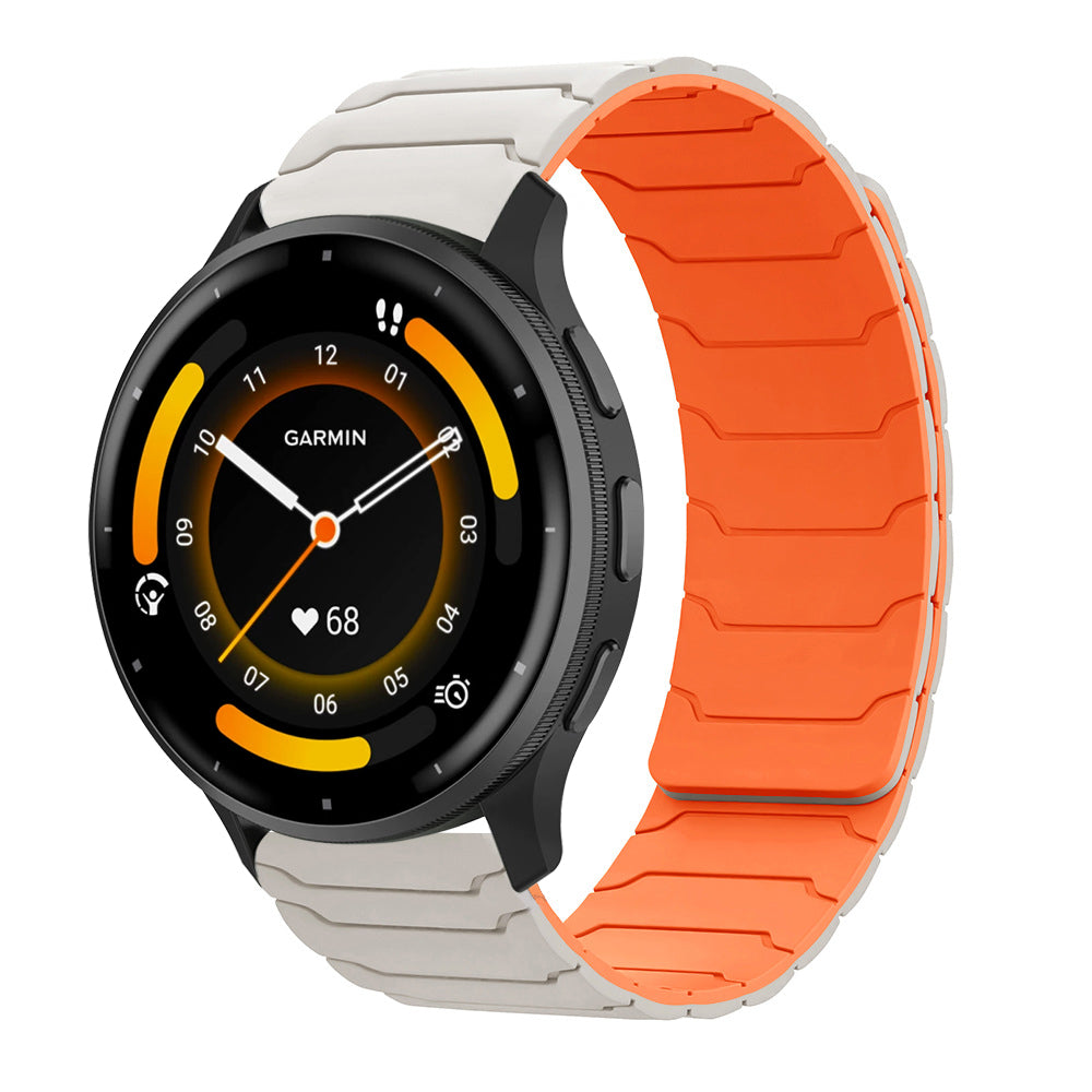 Armor Silicone Magnetic Watch Strap for Garmin Forerunner245/255s/Venu/Venu2