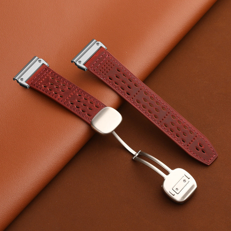 Breathable Leather Strap For Garmin
