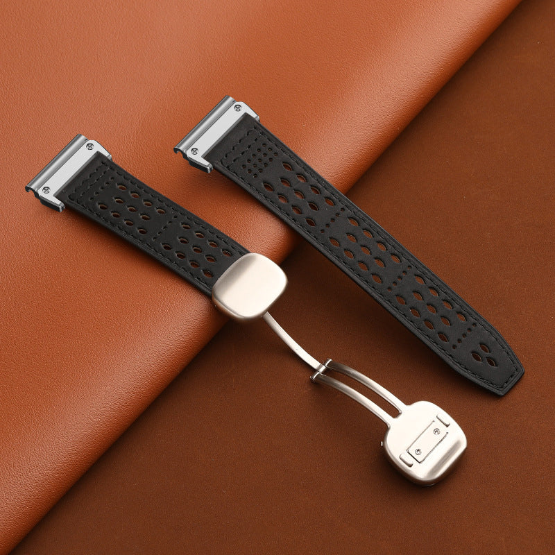 Breathable Leather Strap For Garmin