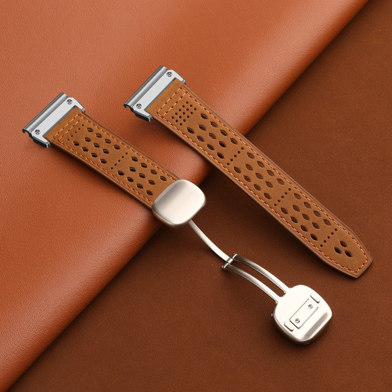 Breathable Leather Strap For Garmin