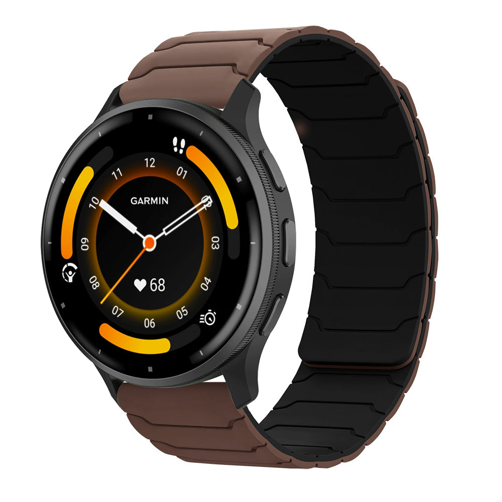 Armor Silicone Magnetic Watch Strap for Garmin Forerunner245/255s/Venu/Venu2