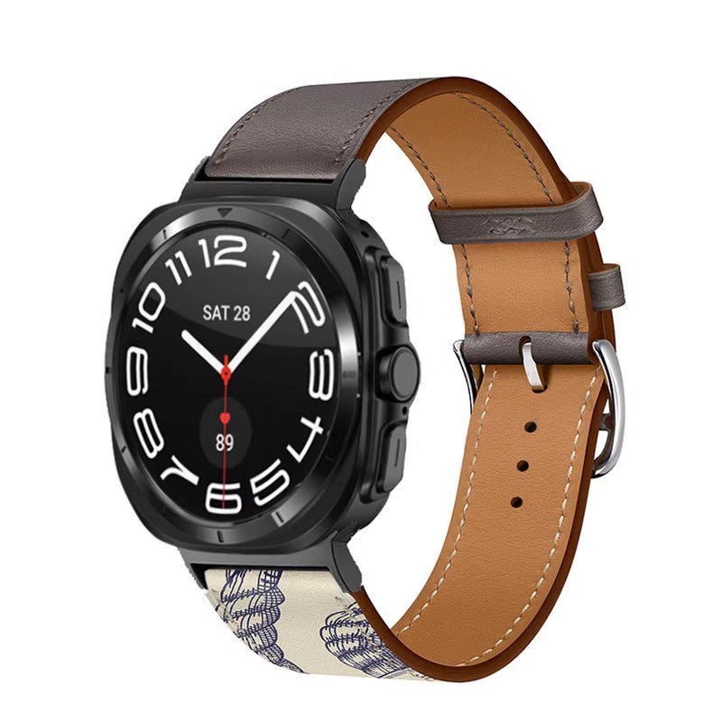 Barenia Leather Strap for Samsung Watch Ultra/7/6/5/4/FE