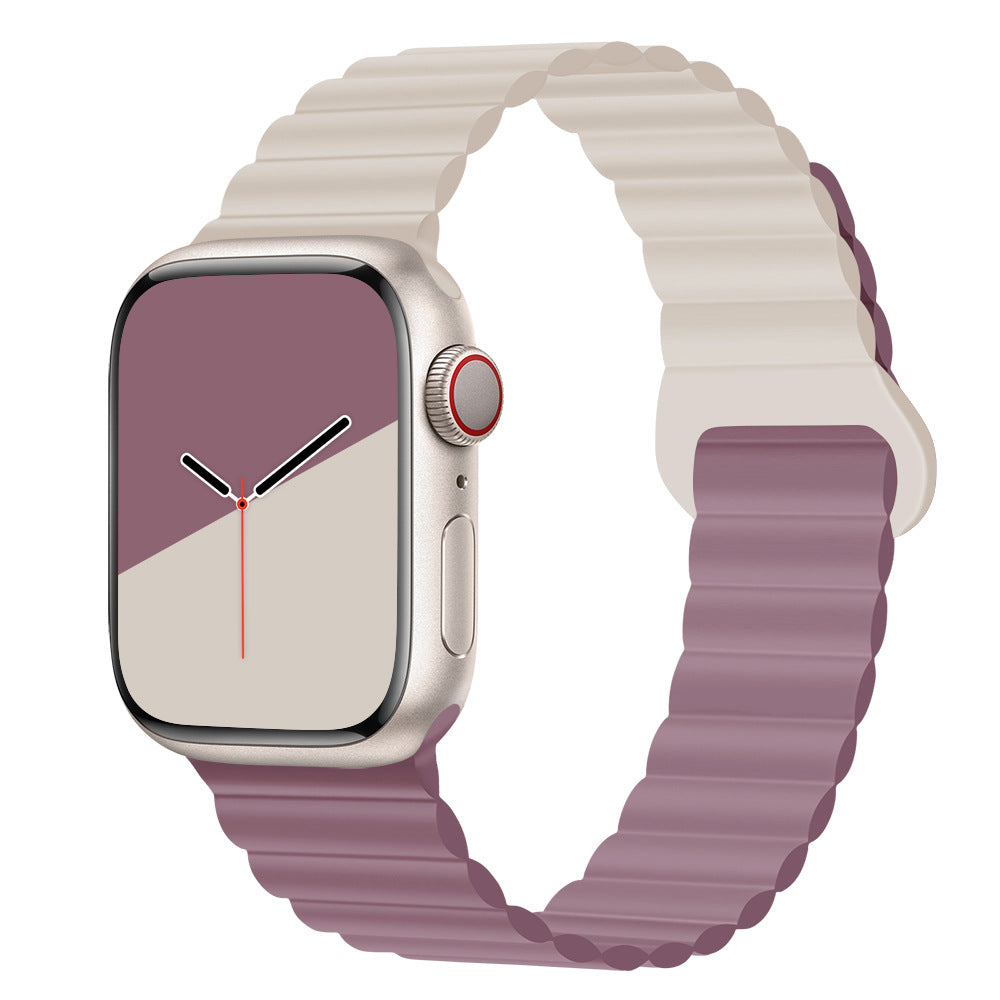 Magnetic silicone strap for Apple Watch