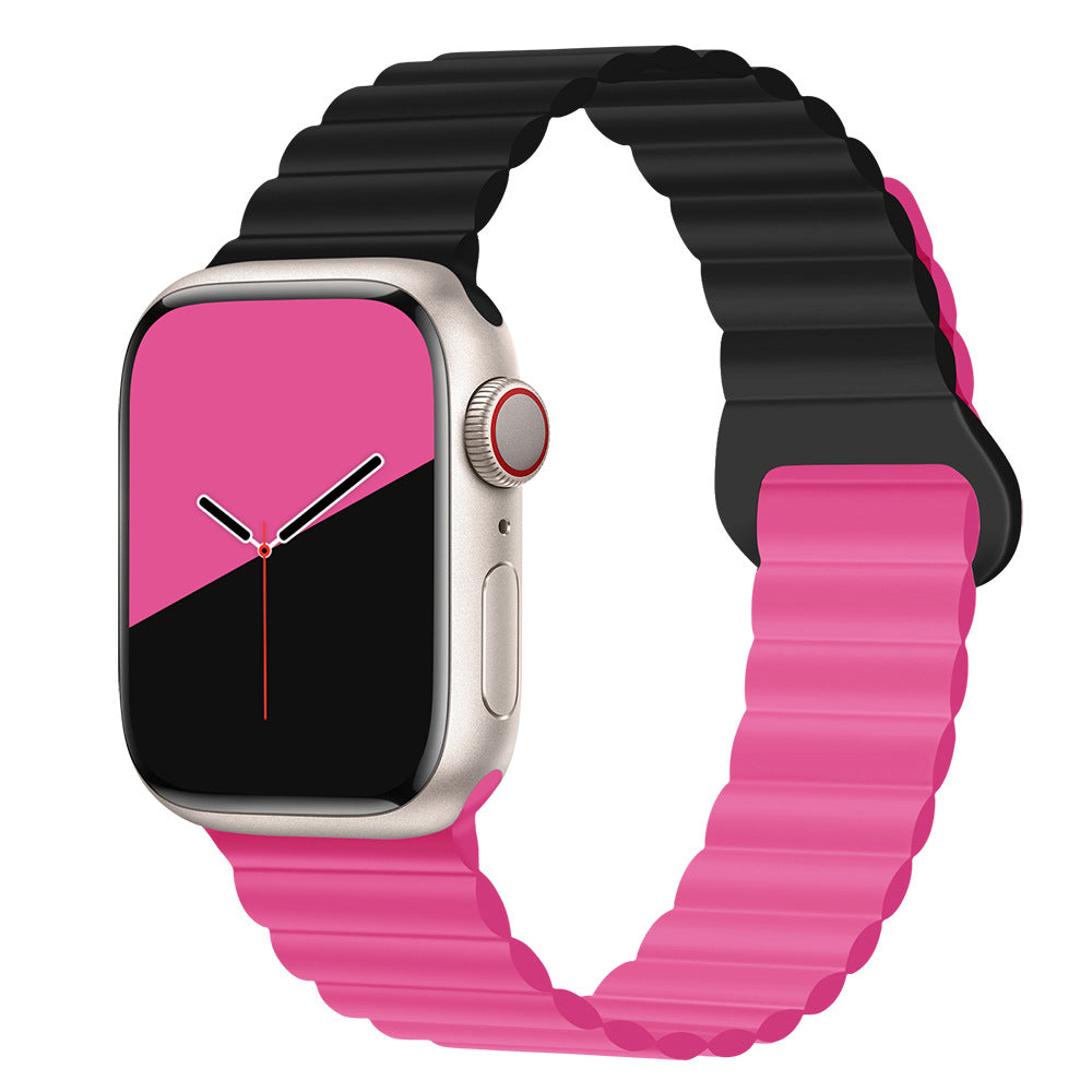 Magnetic silicone strap for Apple Watch