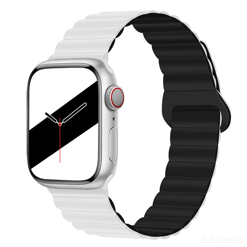 Magnetic silicone strap for Apple Watch