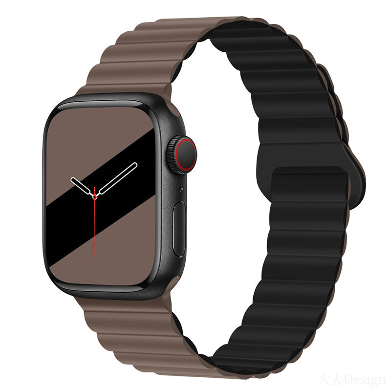 Magnetic silicone strap for Apple Watch