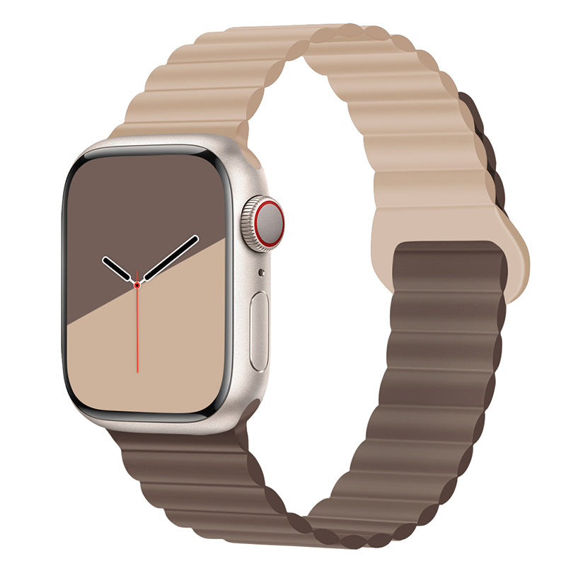 Magnetic silicone strap for Apple Watch