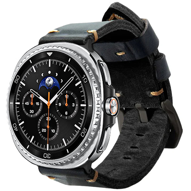 Vintage Leather Band For Samsung Galaxy Watch 8 Classic/Samsung Watch Ultra/ 8 /7/6 /5 Pro/5/4