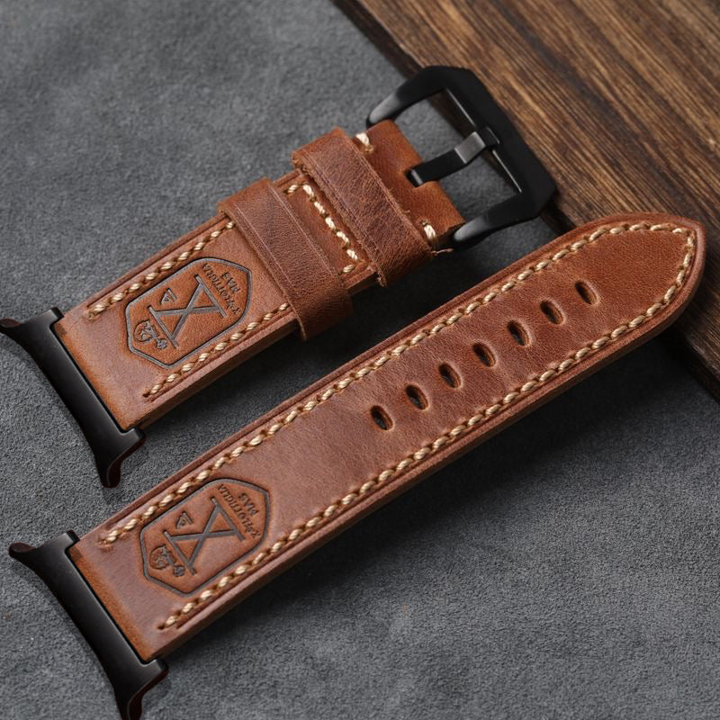 Vintage Leather Band For Samsung Galaxy Watch 8 Classic/Samsung Watch Ultra/ 8 /7/6 /5 Pro/5/4