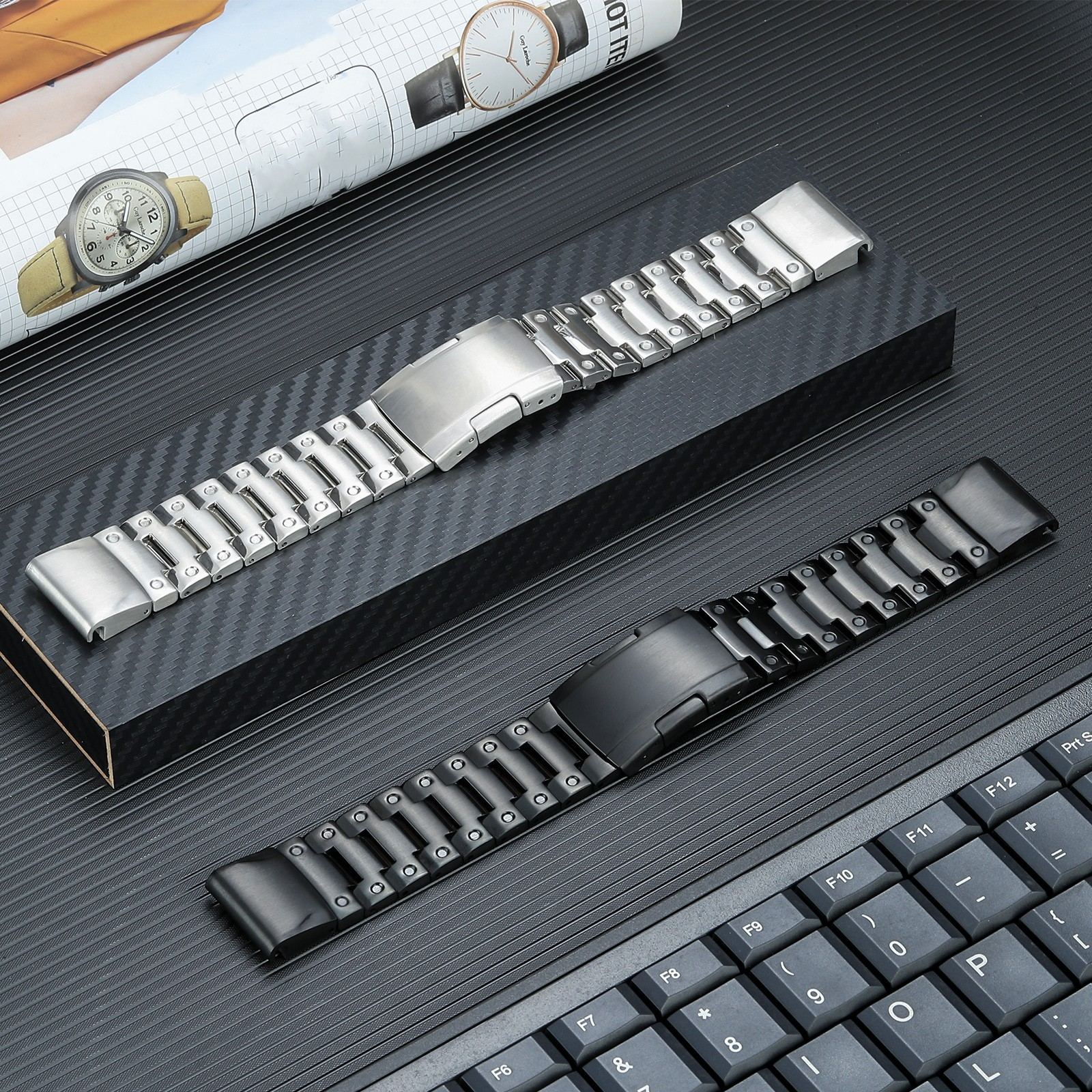 Quick Release Metal Steel Band for Garmin Watch