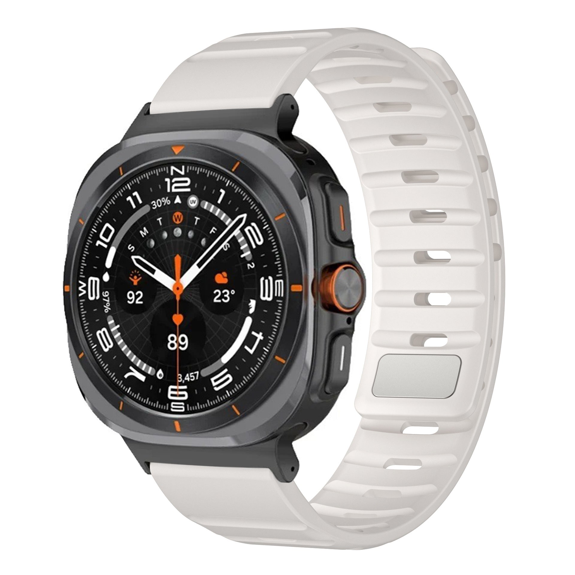 Sport Silicone Magnetic Buckle Watch Strap for Samsung Galaxy Watch 7 Ultra