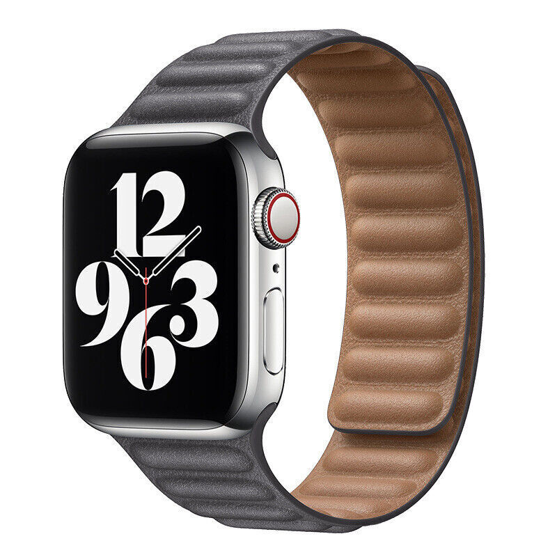 Magnetic Leather Link Band For Apple Watch
